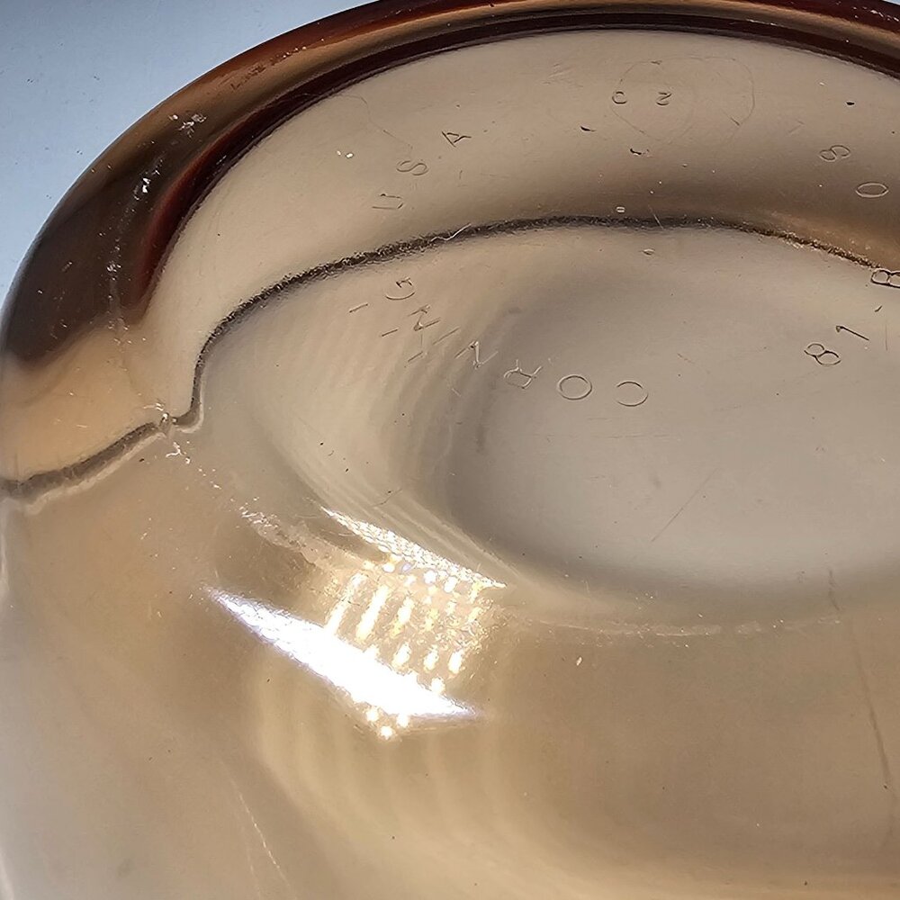 Pyrex Visions Amber Sauce Pan 6" CorningWare France kitchen .5 qt glassware - Picture 2 of 8